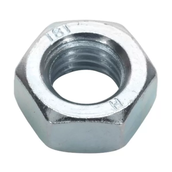Image of Genuine SEALEY SN14 Steel Nut M14 Zinc DIN 934 Pack of 25