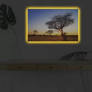 Image of 4570DHDACT-090 Multicolor Decorative LED Lighted Canvas Painting