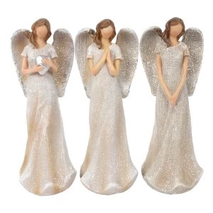 Image of Trio of Small Glitter Angels