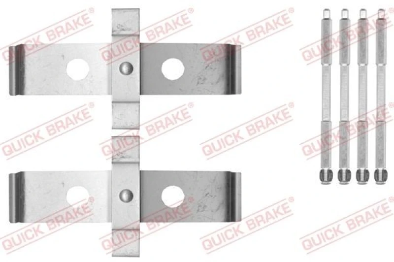 Image of QUICK BRAKE Brake pad fitting kit QUICK BRAKE 109-1876