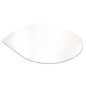 Image of Floortex Cleartex Ultimat Polycarbonate Chair Mat Contoured for Low to Medium Pile Carpet Protection 1250x990mm Clear