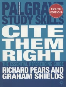 Image of Cite Them Right by Richard Pears Paperback