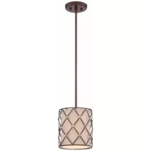 Image of 1 Bulb Ceiling Pendant Light Fitting Copper Canyon LED E27 100W Bulb