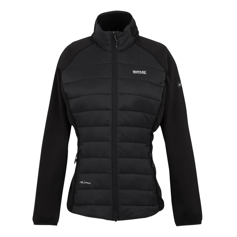 Image of Womens down jacket Regatta Clumber V Hyb Noir Female 48