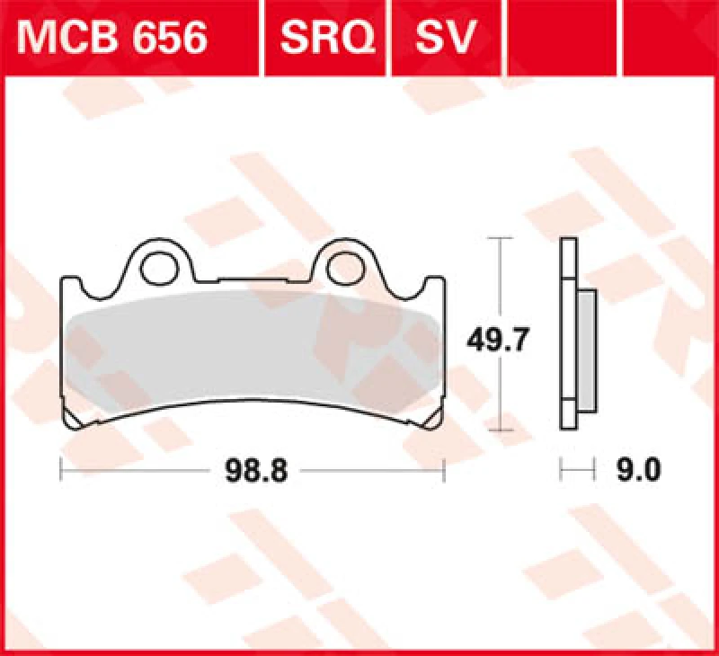 Image of TRW Lucas MCB656SV sintered brake pads