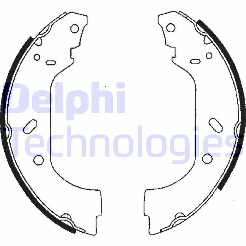 Image of DELPHI Drum brake kit DELPHI LS1715