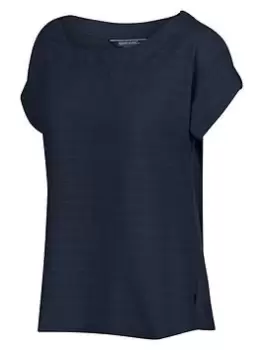Image of Regatta Adine T-Shirt - Black, Navy, Size 12, Women