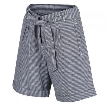 Image of Regatta Samora Organic Cotton Shorts - Navy Stripe