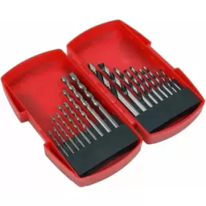 image of Sealey AK3718MW Wood/Masonry Drill Bit Set 18pc