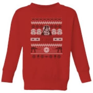 Image of Star Wars I Find Your Lack Of Cheer Disturbing Kids Christmas Sweatshirt - Red - 11-12 Years