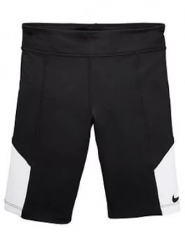 image of Nike Older Girls Trophy Bike Short - Black/White