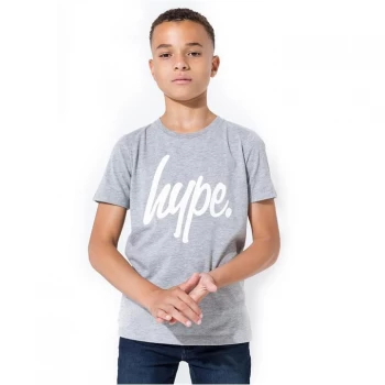 Hype Script Kids T-Shirt - Grey