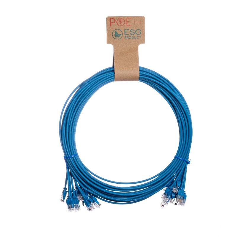 Image of Cablenet 1.5m Cat6 RJ45 Blue U/UTP LSOH 30AWG Slim Snagless Booted Pat