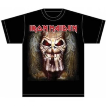 image of Iron Maiden Eddie Candle Finger Mens T Shirt: Small