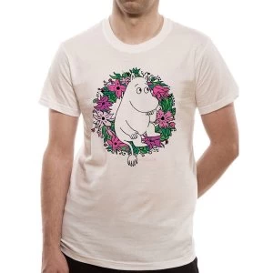 image of Moomin - Unisex Large Wreath T-Shirt (White)