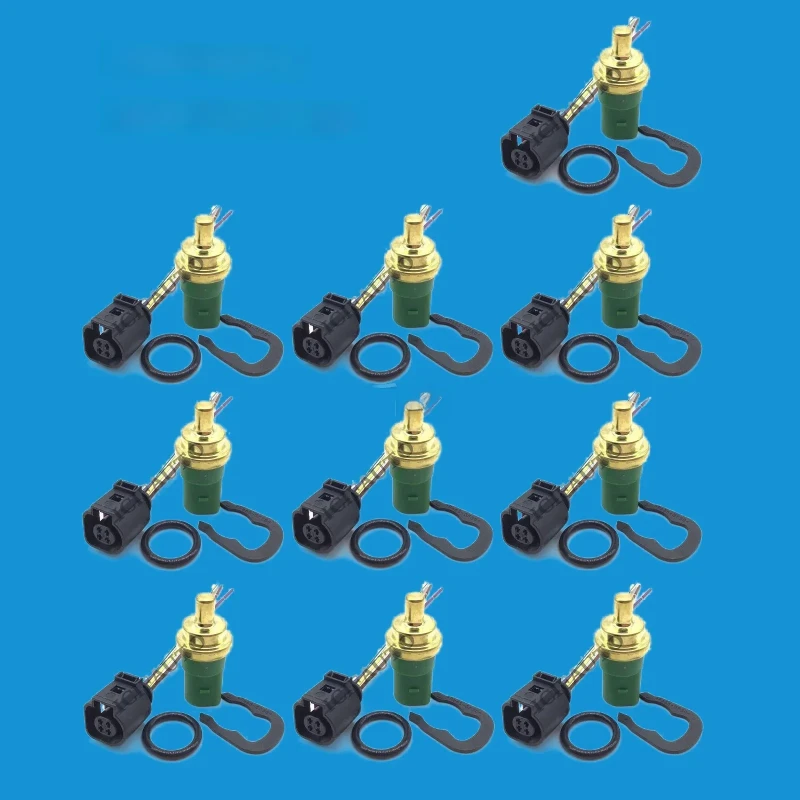Image of 10 x Engine Coolant Temperature Sensor Water Temp Switch+Connector for VW Passat Golf Audi OE# 059919501A / 078919501C
