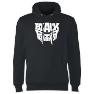 Image of Black Panther Worded Emblem Hoodie - Black