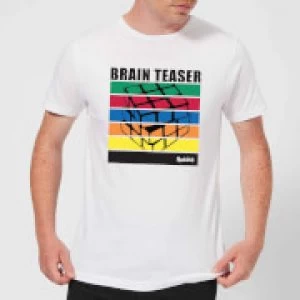 Image of Rubik's Brain Teaser Mens T-Shirt - White - XXL