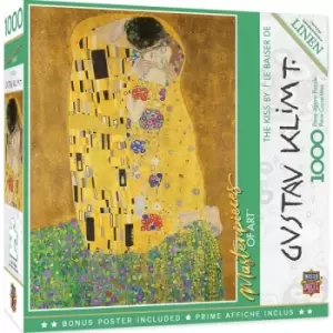 Image of Masterpieces Puzzle Masterpieces of Art the Kiss Puzzle 1000 piece jigsaw puzzle