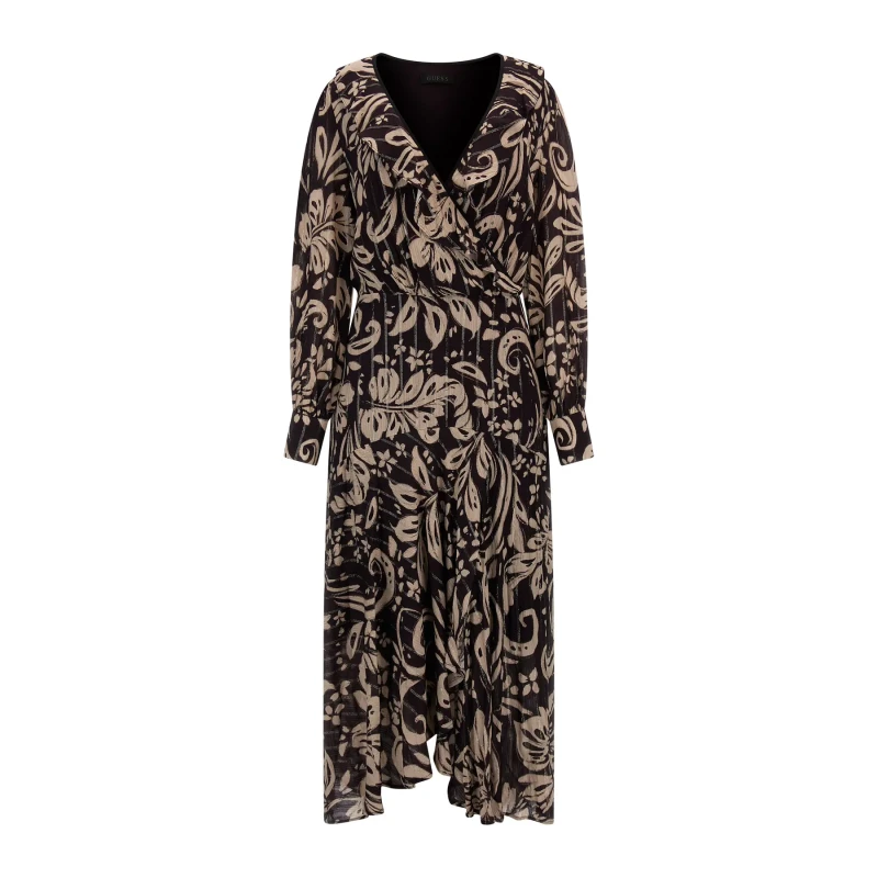 Image of Guess Womens long dress Guess Monique Vert Female XS