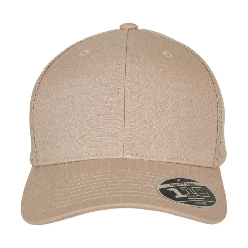 Image of Flexfit Flexfit 110 Ripstop Trucker Cap in Khaki Khaki One Size Unisex 5063300292044