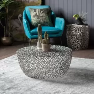 Gallery Interiors Verdant Silver Coffee Table