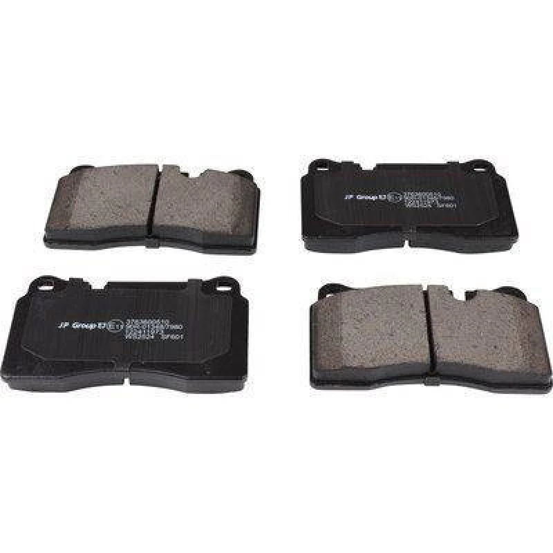 Image of JP GROUP 3763600510 Brake pad set JP Front Axle, prepared for wear warning indicator Brake Pad Set,disc brake (402)