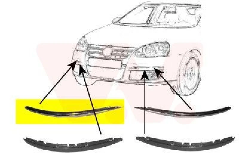 Image of VAN WEZEL Bumper cover VAN WEZEL 5886484