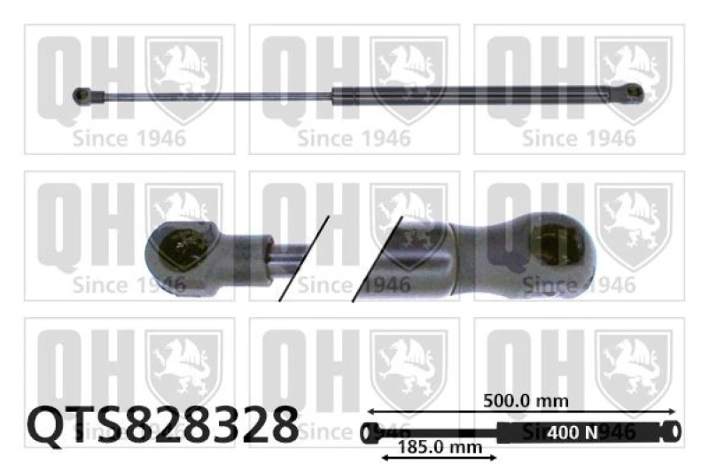 Image of QUINTON HAZELL Tailgate strut QUINTON HAZELL QTS828328