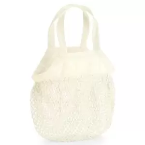 Image of Westford Mill Mini Mesh Organic Cotton Grocery Bag (One Size) (Natural)
