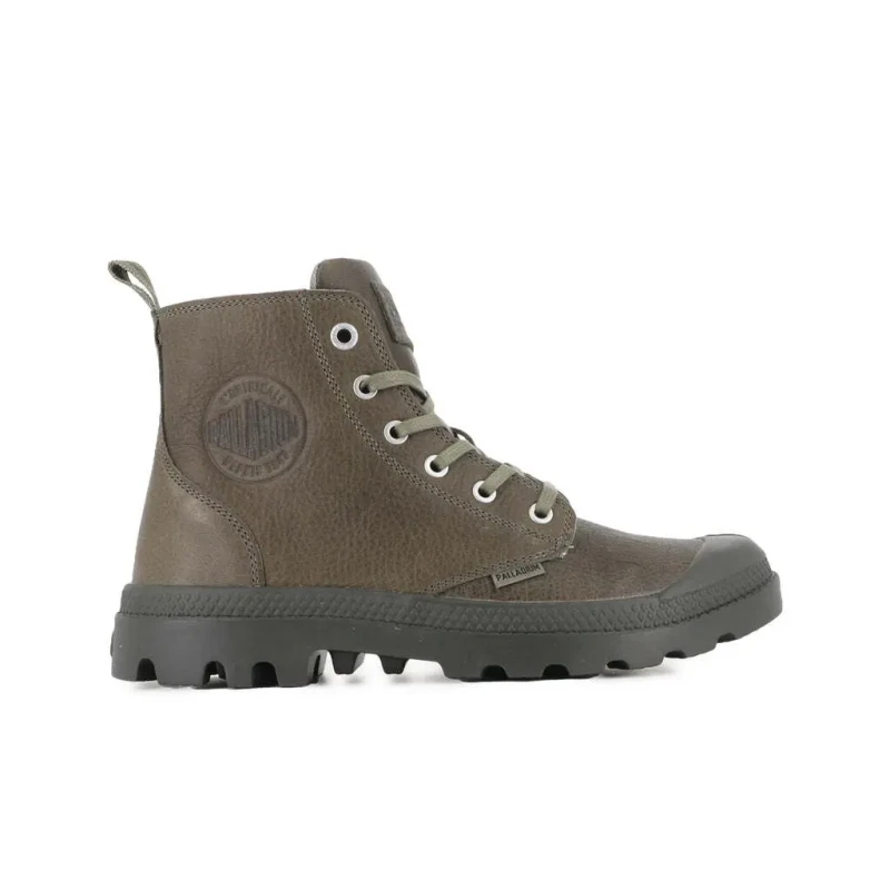 Image of Palladium Leather sneakers with zip closure Palladium Pampa Ess Vert Unisex 43