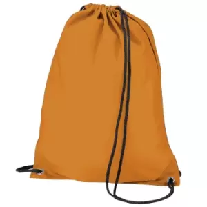Image of BagBase Budget Water Resistant Sports Gymsac Drawstring Bag (11L) (One Size) (Orange)