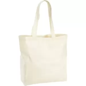 image of Westford Mill Maxi Recycled Cotton Tote Bag (One Size) (Natural)