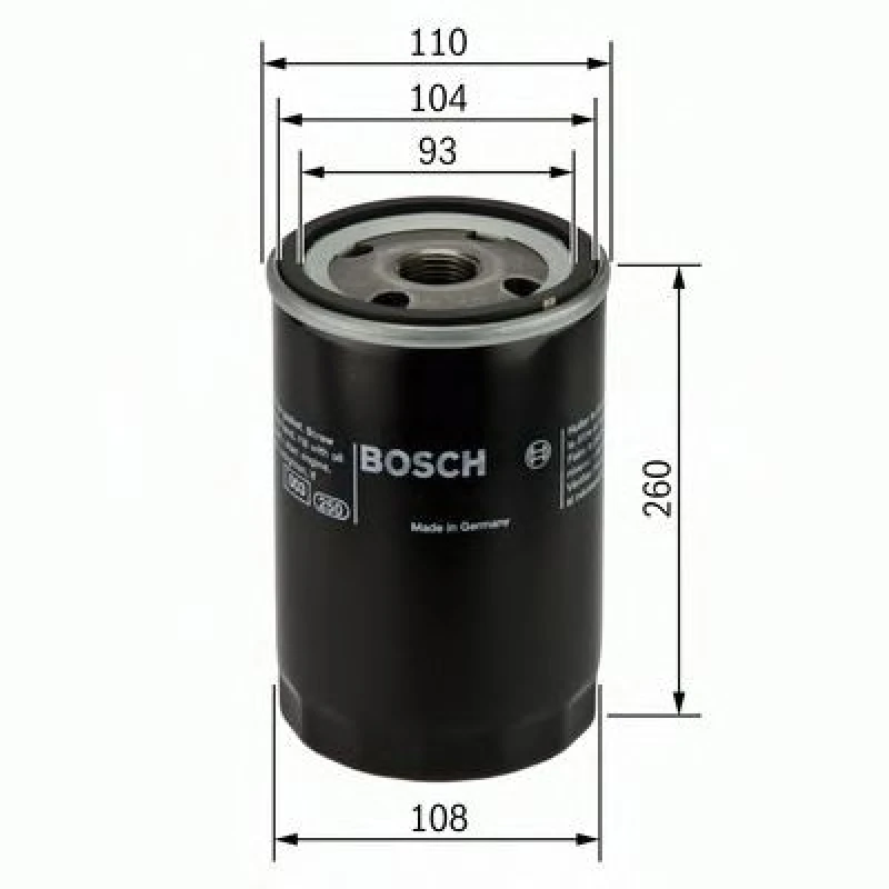 Image of Oil filter Bosch 0 451 403 001