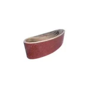 image of Cloth Sanding Belts 75mm x 533mm Pack Of 5 - 120 Grit - Toolpak