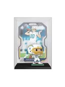 Image of Pop! Trading Cards: Justin Herbert La Chargers Panini Prizm Funko Vinyl Figure