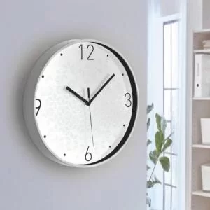Image of Leitz WOW Silent Wall Clock. 29 cm. White.