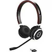 image of Jabra Evolve Evolve 65 SE MS Wired & Wireless Stereo Headset Over-the-head Noise Cancelling Bluetooth Black