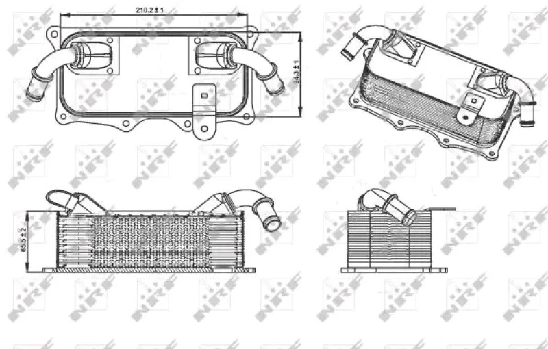 Image of NRF 31290 Oil Cooler Aluminium Oil Cooler,engine oil (469)