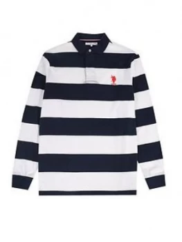 image of U.S. Polo Assn. U.S Polo Assn Traditional Rugby Polo Shirt