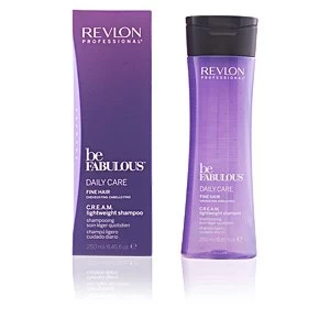 image of BE FABULOUS daily care fine hair cream shampoo 250ml