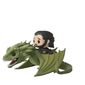 Image of Game of Thrones Jon Snow with Rhaegal Pop! Ride