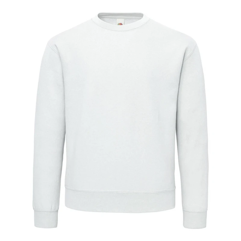 Image of Fruit Of The Loom Fruit of the Loom Men Sweatshirt in White Size: Small White S Male 5063693970697