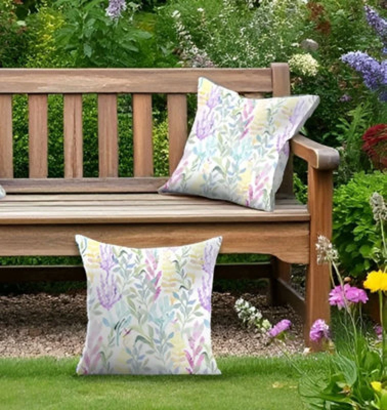 Image of Luxury Living Meadow Outdoor Water-Repellant Cushion - Pair