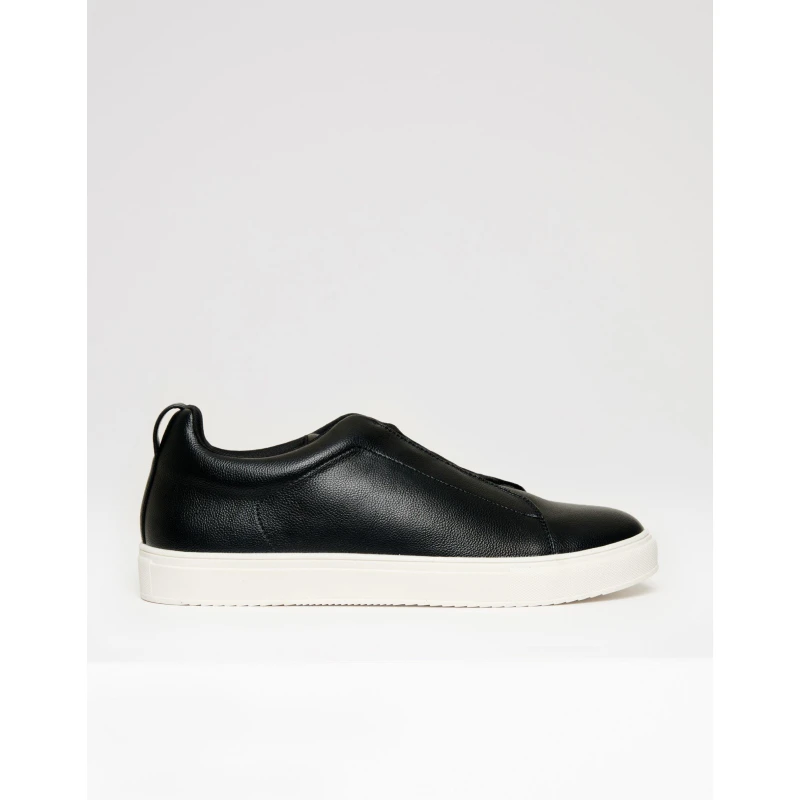 Image of Threadbare Mens Acefield Casual Low-Top Trainers Black male 8 (42)