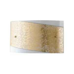 Image of Fan Europe PARIS 2 Light Flush Wall Light Gold 35x20cm