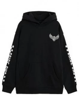 Image of Mango Boys Ride On Hoodie - Black, Size 9 Years