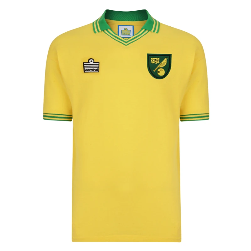 Image of Score Draw Norwich City 1978 Admiral Retro Football Shirt NORW78HADMPKSS-M M Mens Sportswear