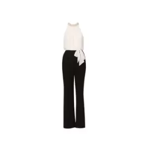 Image of Adrianna Papell Pearl Chiffon Crepe Jumpsuit - Multi