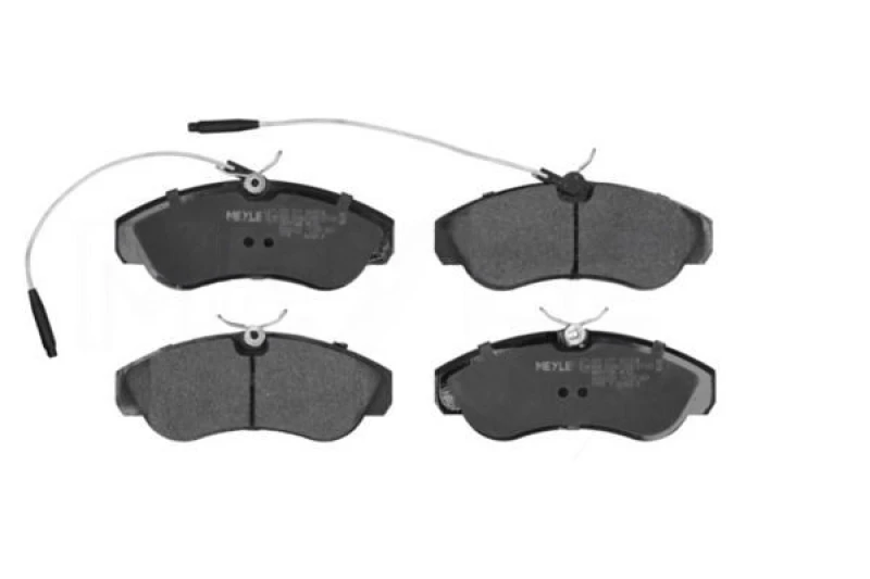 Image of MEYLE 025 217 9919/W Brake pad set Front Axle, incl. wear warning contact, Original Quality, with anti-squeak plate Brake Pad Set,disc brake (402)